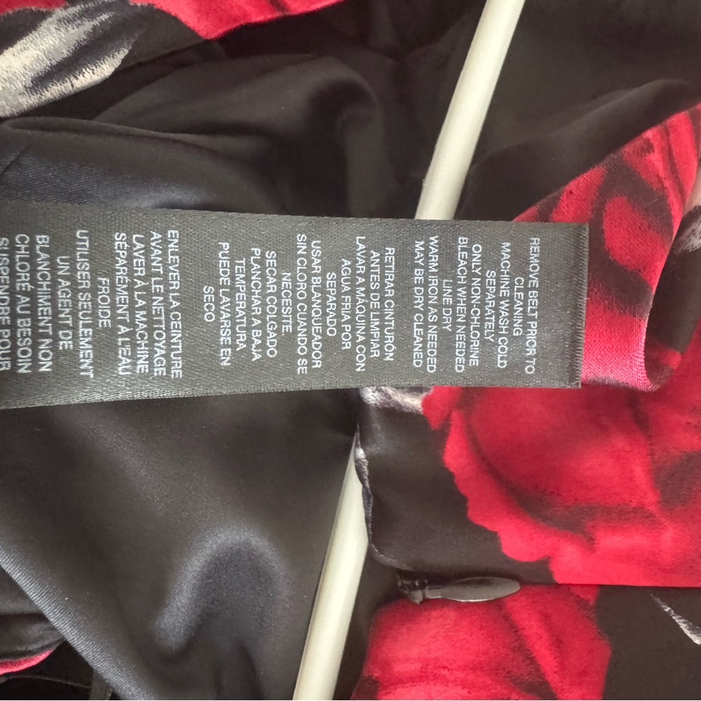White House Black Market Red & Black Floral Dress | Wedding | Party | NWT - Picture 8 of 8